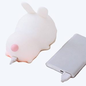 Veilleuse en forme de lapin avec télécommande