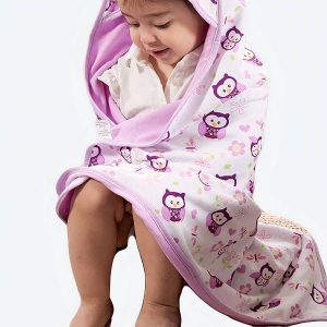 Peignoir à capuche pour bébé