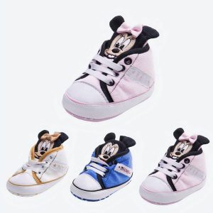 Chaussures pour bébé à motif Mickey et Minnie