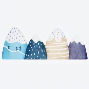 Tour de lit pare-chocs Motifs de montagnes pour bébé
