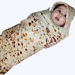 Couverture en coton pour bébé en motif crêpe