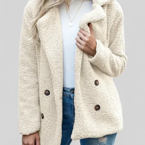 Manteau Doux Élégant pour Femme – Vêtement d’Extérieur Confortable