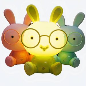 Veilleuse LED en forme de lapin de dessin animé