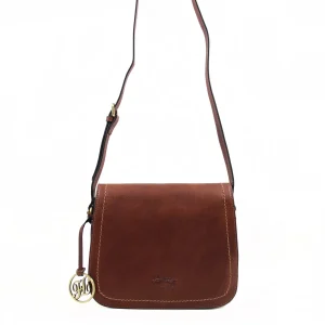 Trabo - Sac porté travers à rabat Marron