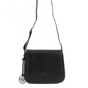 Trabo - Sac porté travers à rabat Noir