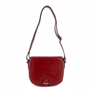 Flavie - Sac porté travers à rabat Rouge