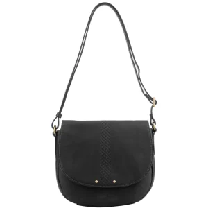 Valia - Sac porté travers à rabat Noir