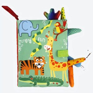 Livre en tissu interactif pour bébé de 0 à 36 mois