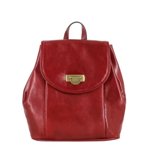 Métropole - Sac à dos à rabat Rouge