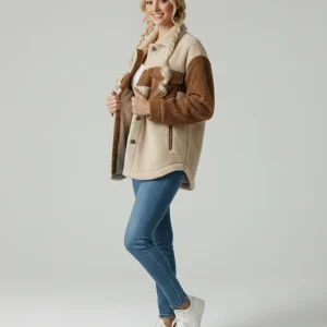 Veste Sherpa Contemporaine pour Femme - Collection Hiver