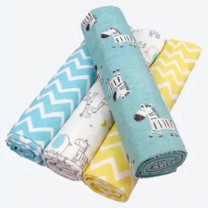 Ensemble de drap de berceau en motif de dessin animé