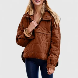 Veste Femme Oversize Puffer Imperméable Chaude Élégante