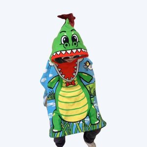 Cape de bain à capuche pour enfant