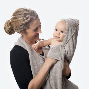 Serviette de bain en coton à capuche de haute qualité pour bébé