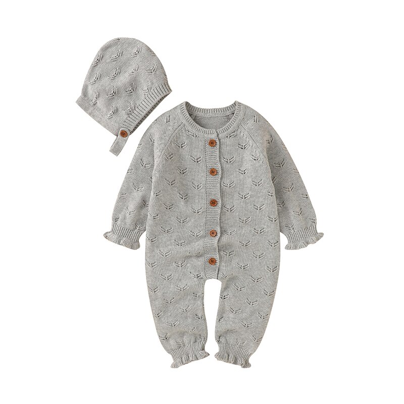 Barboteuse tricotée 100% coton pour bébé – Image 8