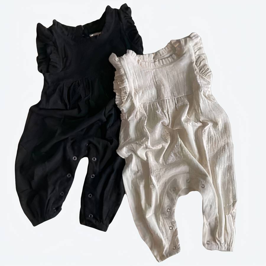 Barboteuse en lin pour bébé