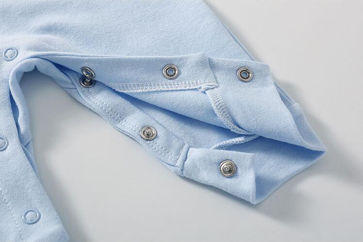 Barboteuse en coton doux à manche longue – Image 3