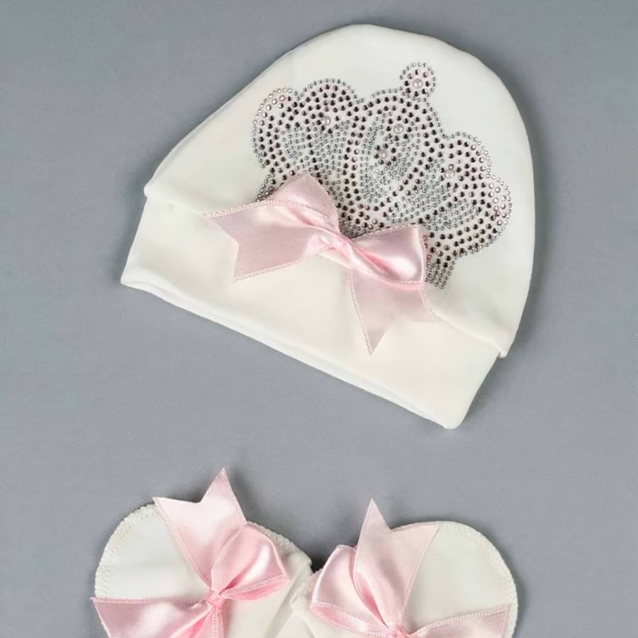 Barboteuse rose en tissu doux pour bébé – Image 4