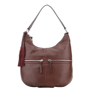 Elenie - Grand porté épaule Bordeaux