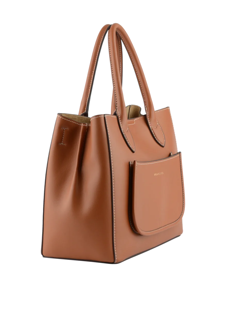 Dania - Sac porté main Camel – Image 3