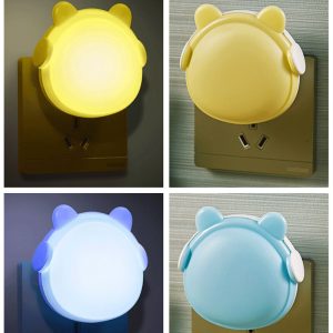 Veilleuse mignonne en forme de tête d’ours