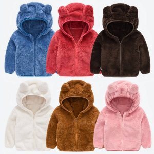 Manteau à capuche en forme d’ours pour bébé
