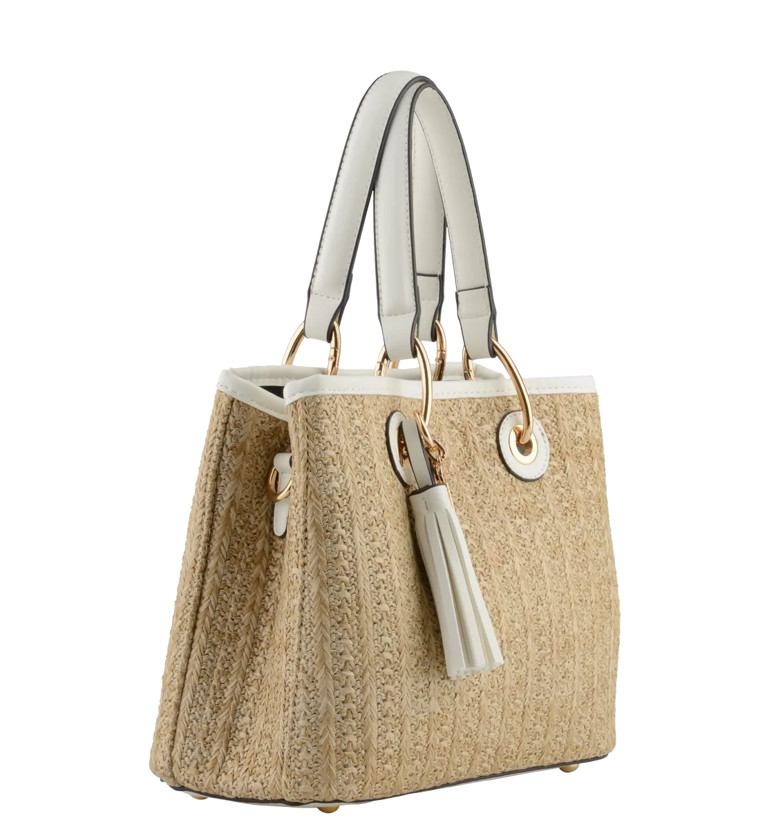 Prudence - Porté main Beige/ Blanc – Image 3