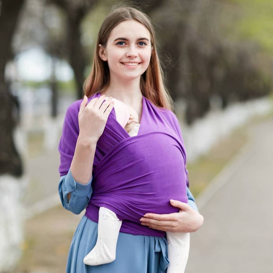 Porte-bébé souple avec pochette de rangement – Image 4