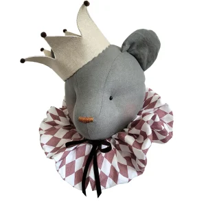 Ours Trophée mural gris foncé