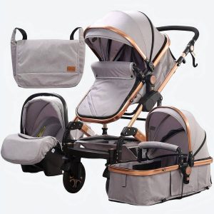 Poussette 3 en 1  pour nouveau-né