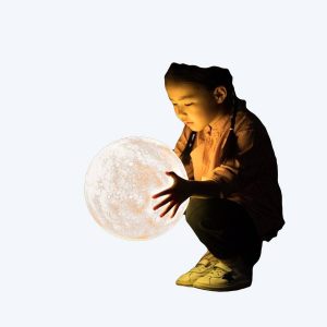 Lampe de chevet en forme de lune pour chambre de bébé