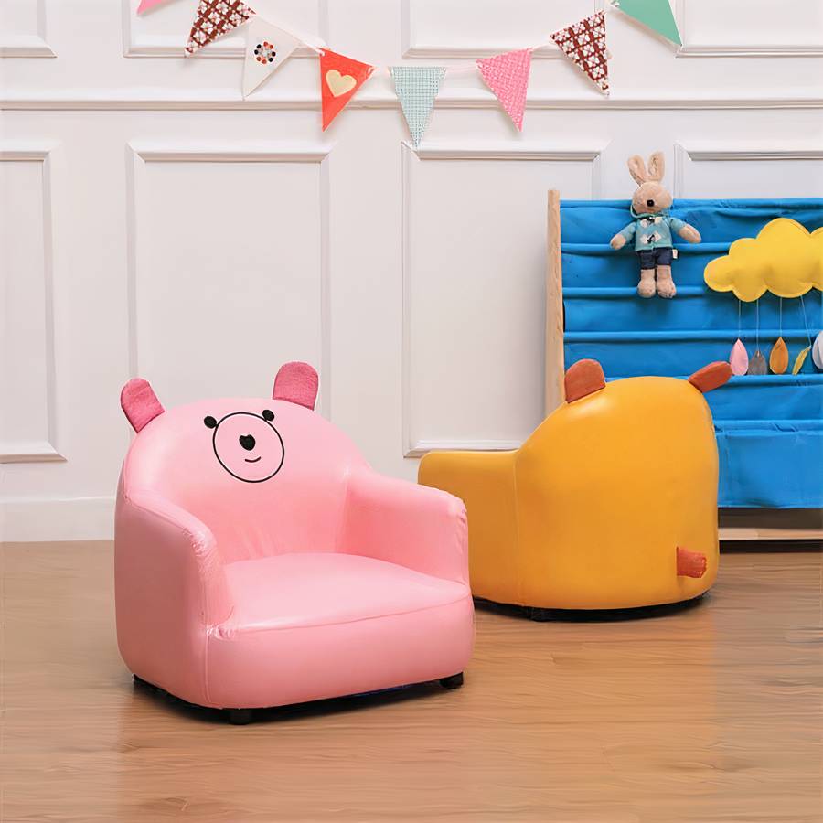 Mini canapé doux motif ours pour bébé – Image 4