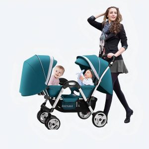 Poussette de jumeaux pliable