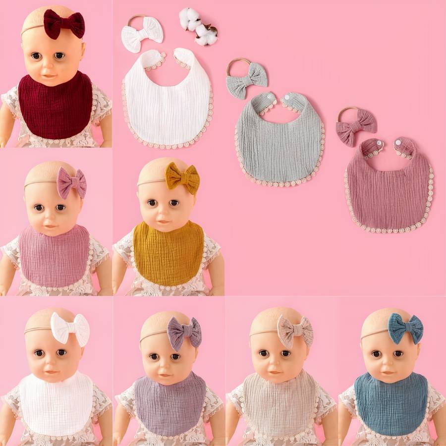 Bavoir mignon en coton pur – Image 4