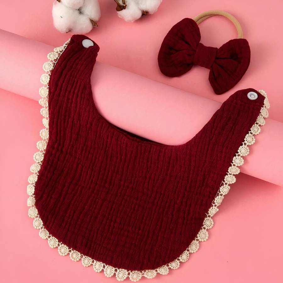 Bavoir mignon en coton pur – Image 3