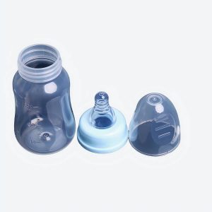 Biberon transparent en silicone pour bébé