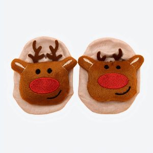 Chaussettes avec renne de Noël pour bébés garçons et filles