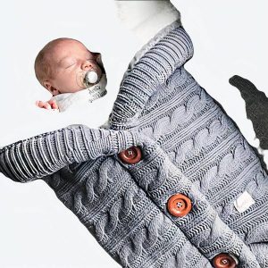 Couverture fourrée spécial hiver pour bébé