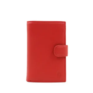 Casual - Portefeuille à bouton pression Rouge