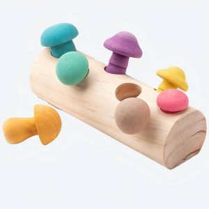 Jouet de cueillette de champignons en bois