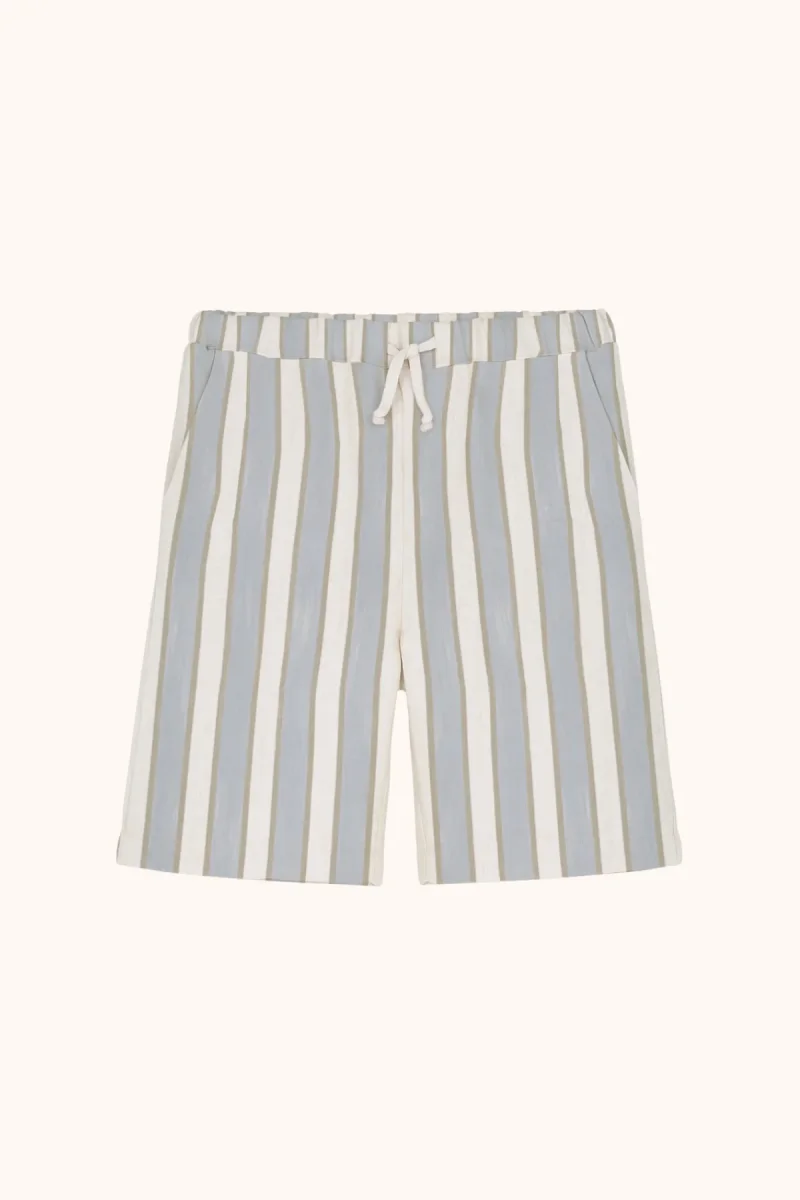 Bermuda Basile Rayures Bleu Gold – Image 5