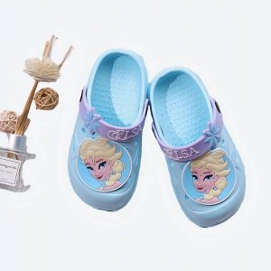 Sandales souples à trous motif Elsa La reine des Neiges