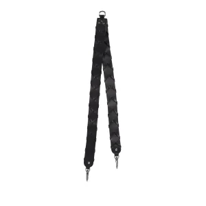 Bandoulière Tressée Vachette noir silver