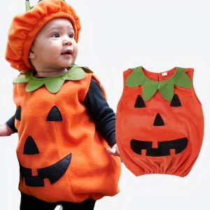 Déguisement halloween bebe en forme de citrouille