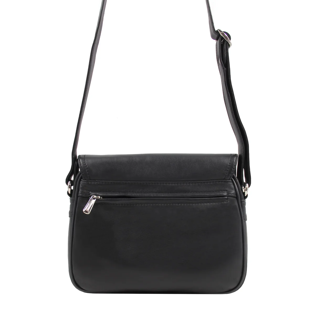 Classic - Sac porté travers à rabat Noir – Image 4