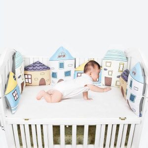 Tour de lit pare-chocs Motifs maisons pour bébé