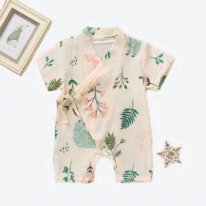 Tenue d’été style kimono pour bébé fille et garçon