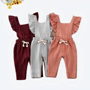 Combinaison d’été en coton pour bébés