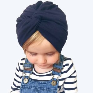 Turban en coton  torsadé et noué  pour bébé