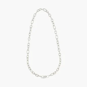 Collier à maillons argenté